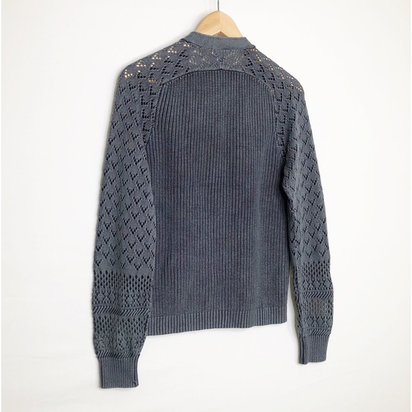 Sundance gray ribbed button cardigan - Picture 9 of 14